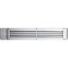 A silver rectangular strip warmer with black toggle controls on a white background.