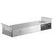 a close-up of a silver rectangular object
