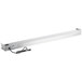 A white rectangular metal ServIt strip warmer with a black cord.