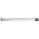A long stainless steel rectangular shelf with button controls.