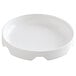 A white round container with a lid.
