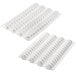 A white silicone baking mold with four rectangular compartments.
