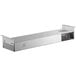 A silver rectangular ServIt strip warmer with black knobs.