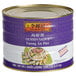 A can of Lee Kum Kee Hoisin Sauce with a label on it.
