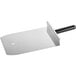 A white rectangular metal paddle with a metal handle.
