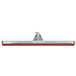 A red and silver metal Unger floor squeegee handle with a screw.