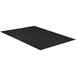 a black rectangular mat with a white background