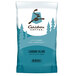 A blue and white Caribou Coffee packet of Caribou Blend coffee with trees and text.