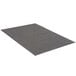 A gray rectangular Lavex Needle Rib indoor entrance mat roll with a black border.