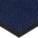 A white and blue Lavex waffle entrance mat with a black border.