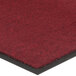a close up of a red carpet