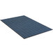 Lavex Janitorial Chevron Rib 3' x 4' Blue Indoor Entrance Mat - 3/8