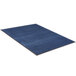 A blue carpet with black borders.