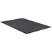 a black rectangular mat with a white background