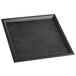 a black square tray with a black border