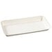 A white rectangular Solia Kanpoee plate with white PLA lamination on a white background.