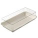 a clear glass pan with a clear lid