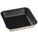 A black Solia square plate with a white surface and black PLA lamination.