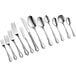 An Acopa stainless steel European fork on a white background.