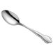 An Acopa Blair stainless steel teaspoon with a handle.