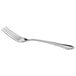 An Acopa stainless steel dinner fork with a silver handle on a white background.