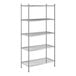 A Steelton chrome wire shelving unit with shelves.