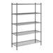 A Steelton wire shelving unit with four shelves.