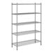 A Steelton wire shelving unit with four shelves.