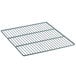 A close-up of the metal grid shelf for Avantco undercounter and worktop refrigerators.
