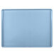 A robin egg blue rectangular tray with a white border.