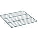 A metal shelf with a grid for an Avantco undercounter refrigerator.