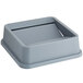 a grey plastic box with a white background