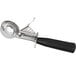 A metal Carlisle #30 black thumb press scoop.