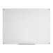 A frameless wall-mount frosted glass dry erase board measuring 48 by 36 inches.