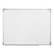 A rectangular wall-mount magnetic whiteboard with an aluminum frame.