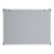 A rectangular wall-mount magnetic whiteboard with an aluminum frame.