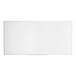 A large rectangular wall-mount melamine whiteboard with an aluminum frame.