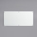 A Dynamic by 360 Office Furniture Frameless Frosted Glass Dry Erase Board with screws on it.