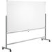 A Dynamic by 360 Office Furniture white board on a mobile stand.