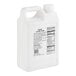 A white plastic gallon container of Bossen Yogurt Concentrated Syrup with a label and handle.