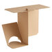 A Sabert cardboard insert with a hole in it.