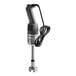 An electric immersion blender with a black handle and attached power cord.