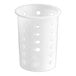 A white plastic container with holes.