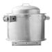 a large metal pot with a lid