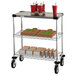 a cart with a cart and a cup on top