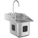 A Waterloo stainless steel drop-in sink with a faucet.