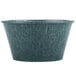 A close up of a green HS Inc. polyethylene ramekin.