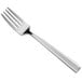 A close-up of a Delco Brayleen stainless steel salad fork with a silver handle.