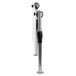 A pair of metal mounting posts for a Vollrath acrylic breath guard.