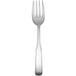 A silver Delco Lexington heavy weight stainless steel dinner fork with a white background.